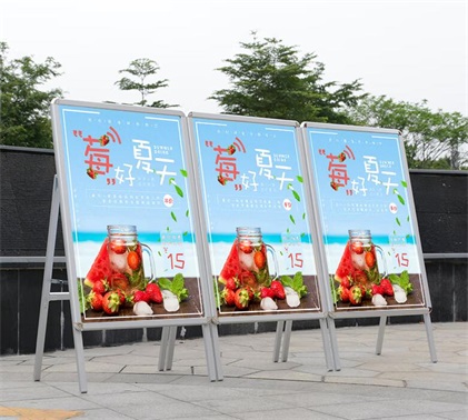 Aluminum a frame poster stand using scenario -5 Aluminum a frame poster stand using scenario -5